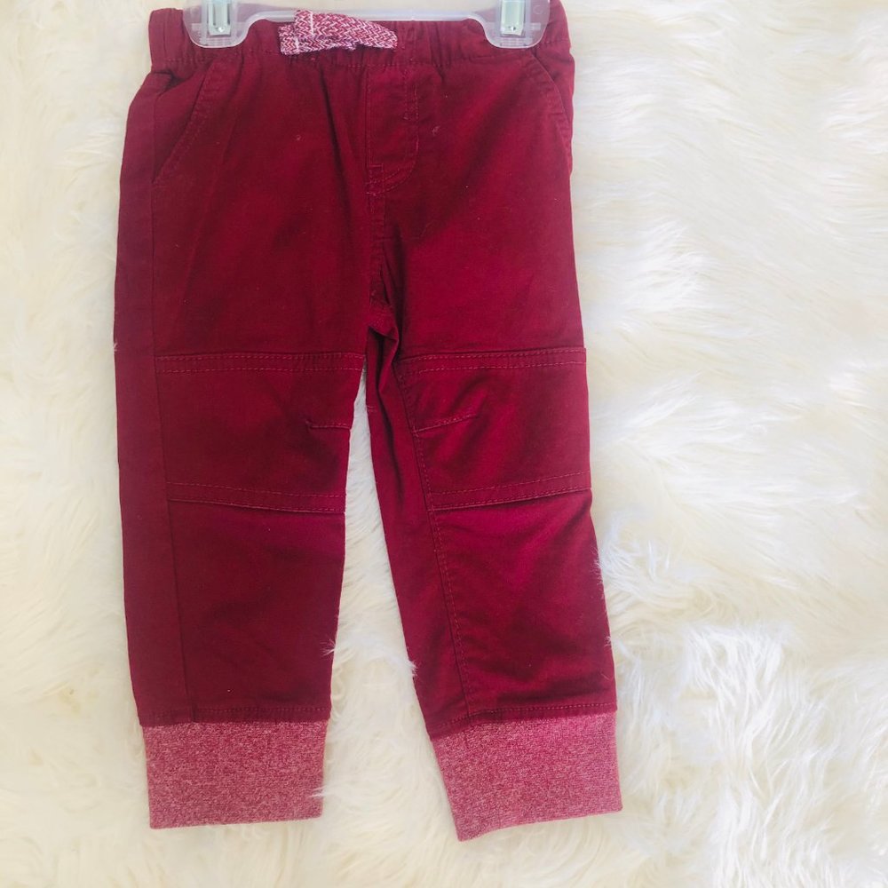 Cat & Jack Fox Sweater & Burgundy Jogger -18months - Picture 5 of 6
